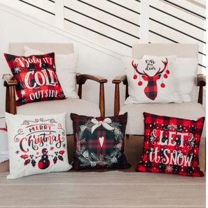 Christmas Pillow Covers Set of 4! NEW Farmhouse Chic 17" X 17"